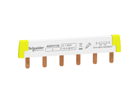 Schneider A9XPH106 - ACTI9 Darabolható gyűjtősín 100A, 1P, 6M