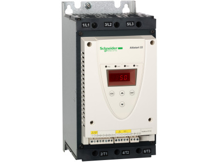 Schneider ATS22D62S6 - Altistart 22 lágyindító, 62A, 3f, 208…600VAC, 230VAC vezérlőfeszültség, Mo