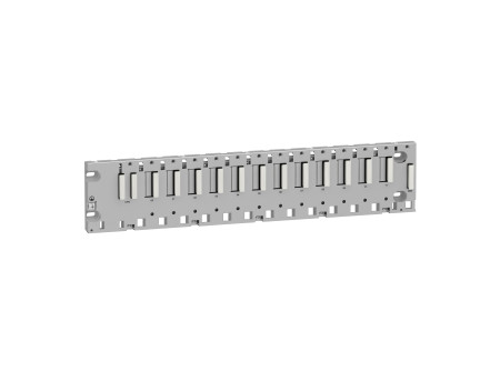 Schneider BMXXBP1200 - Hátlap, 12 I/O kártyahely