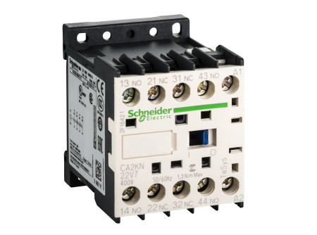 Schneider CA2KN22V7 - Segédkapcsoló 2 záró, 2 nyitó, AC, 50/60 Hz