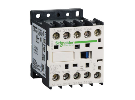 Schneider CA2KN31M7 - Segédkapcsoló 3 záró, 1 nyitó, AC, 50/60 Hz