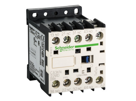 Schneider CA3KN22MD - Segédkapcsoló 2 záró, 2 nyitó, DC, 2,4 W