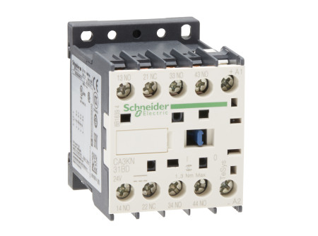 Schneider CA3KN31BD - Segédkapcsoló 3 záró, 1 nyitó, DC, 2,4 W