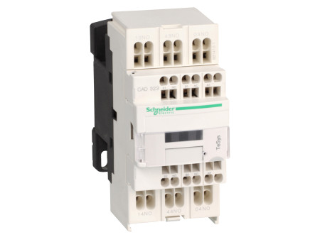Schneider CAD323BL - Segédkapcsoló, 3Z+2NY, rugós csatlakozás, kisfogyasztású