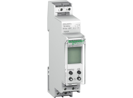 Schneider CCT15838 - ACTI9 IHP+1c 18mm digitális időkapcsoló, héttárvilágítással