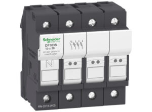 Schneider DF103N - Biztosíték tartó 3P N 32A biztosítékhoz; Teljesítményvezérlés és védelem