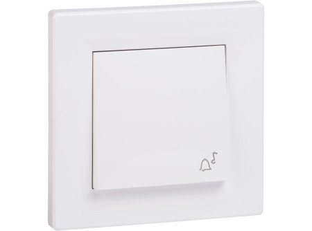 Schneider EPH0800221 - ASFORA Egypólusú nyomó, csengő - IP44, fehér