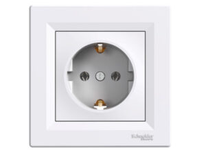 Schneider EPH2900121 - ASFORA 2P+F aljzat, csavaros bekötés, fehér