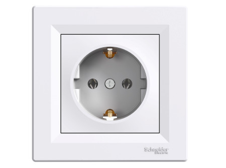 Schneider EPH2900121 - ASFORA 2P+F aljzat, csavaros bekötés, fehér