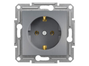 Schneider EPH2900162 - ASFORA 2P+F aljzat, csavaros bekötés, acél