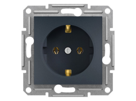 Schneider EPH2900171 - ASFORA 2P+F aljzat, csavaros bekötés, antracit