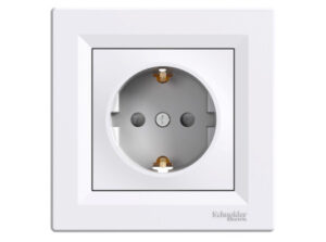Schneider EPH2900221 - ASFORA 2P+F aljzat, gyermekvédelemmel, csavaros bekötés, fehér