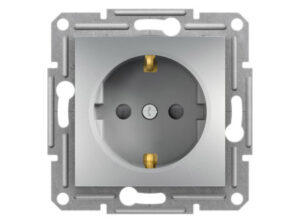 Schneider EPH2900261 - ASFORA 2P+F aljzat, gyermekvédelemmel, csavaros bekötés, alumínium