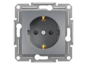 Schneider EPH2900262 - ASFORA 2P+F aljzat, gyermekvédelemmel, csavaros bekötés, acél
