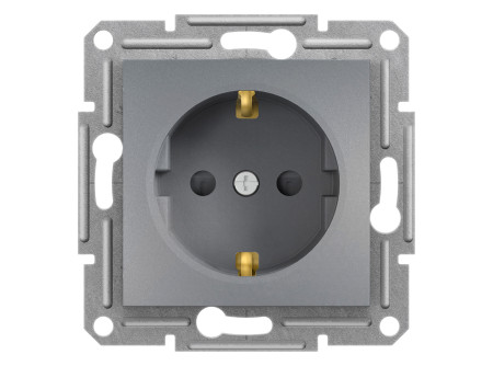 Schneider EPH2900262 - ASFORA 2P+F aljzat, gyermekvédelemmel, csavaros bekötés, acél