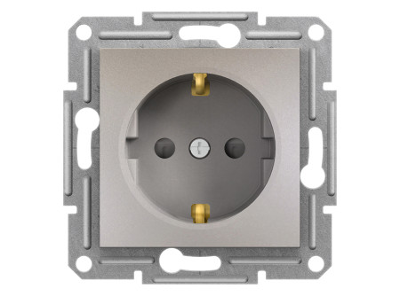 Schneider EPH2900269 - ASFORA 2P+F aljzat, gyermekvédelemmel, csavaros bekötés, bronz