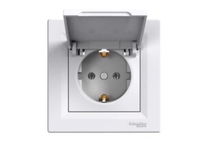 Schneider EPH3100121 - ASFORA 2P+F aljzat, csapfedeles, csavaros bekötés, fehér