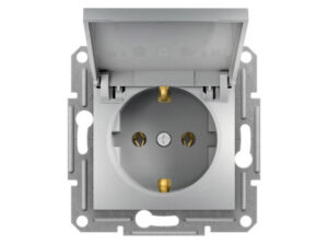 Schneider EPH3100161 - ASFORA 2P+F aljzat, csapfedeles, csavaros bekötés, alumínium
