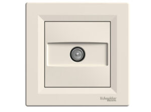 Schneider EPH3200123 - ASFORA TV aljzat, végzáró, 1 dB, bézs