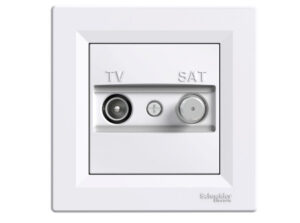 Schneider EPH3400121 - ASFORA TV/SAT aljzat, végzáró, 1 dB, fehér