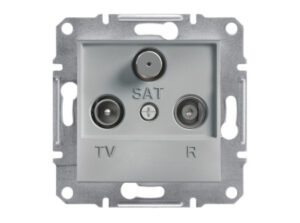 Schneider EPH3500161 - ASFORA TV/R/SAT aljzat, végzáró, 1 dB, alumínium