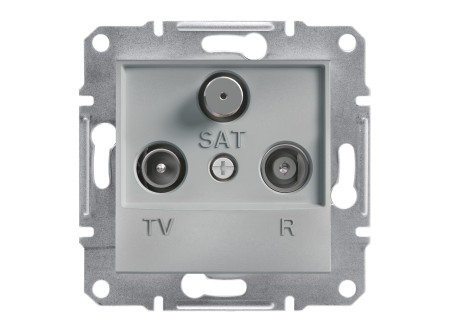 Schneider EPH3500161 - ASFORA TV/R/SAT aljzat, végzáró, 1 dB, alumínium