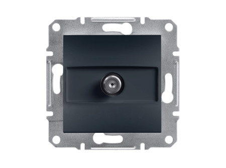 Schneider EPH3700171 - ASFORA SAT aljzat, végzáró, 1 dB, antracit