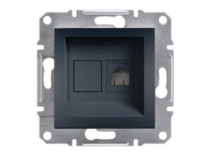 Schneider EPH4100171 - ASFORA 1xRJ11 telefon aljzat, antracit