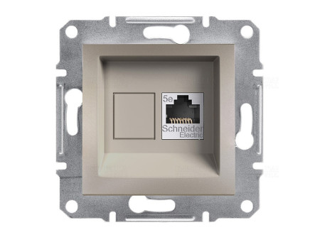 Schneider EPH4300169 - ASFORA 1xRJ45 Cat5e UTP aljzat, bronz