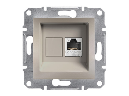 Schneider EPH4700169 - ASFORA 1xRJ45 Cat6 UTP aljzat, bronz