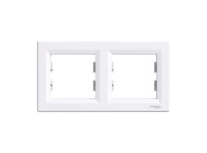 Schneider EPH5800221 - ASFORA Kettes keret, vízszintes, fehér