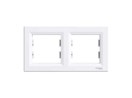 Schneider EPH5800221 - ASFORA Kettes keret, vízszintes, fehér