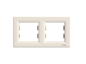 Schneider EPH5800223 - ASFORA Kettes keret, vízszintes, bézs