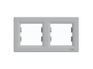 Schneider EPH5800261 - ASFORA Kettes keret, vízszintes, alumínium