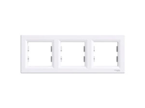 Schneider EPH5800321 - ASFORA Hármas keret, vízszintes, fehér