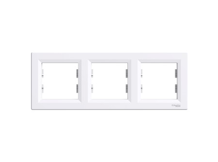 Schneider EPH5800321 - ASFORA Hármas keret, vízszintes, fehér