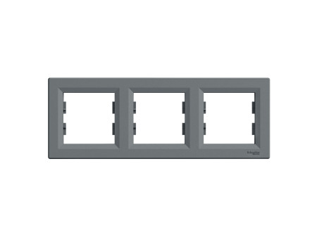 Schneider EPH5800362 - ASFORA Hármas keret, vízszintes, acél