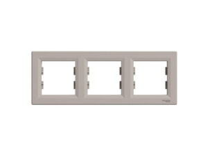 Schneider EPH5800369 - ASFORA Hármas keret, vízszintes, bronz