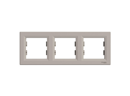 Schneider EPH5800369 - ASFORA Hármas keret, vízszintes, bronz