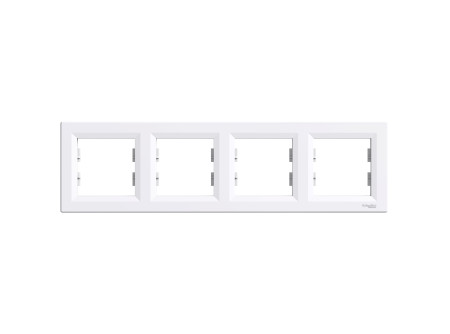 Schneider EPH5800421 - ASFORA Négyes keret, vízszintes, fehér