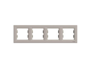 Schneider EPH5800469 - ASFORA Négyes keret, vízszintes, bronz