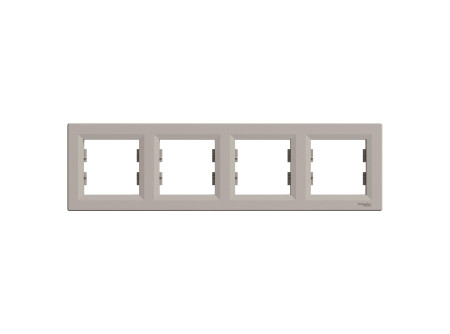 Schneider EPH5800469 - ASFORA Négyes keret, vízszintes, bronz