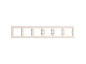 Schneider EPH5800623 - ASFORA Hatos keret, vízszintes, bézs