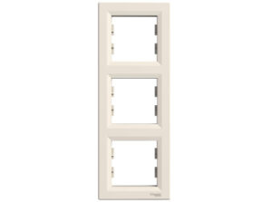 Schneider EPH5810323 - ASFORA Hármas keret, függőleges, bézs