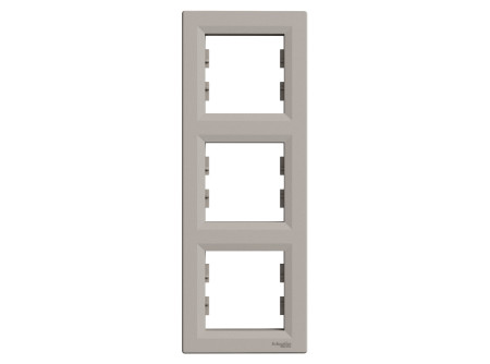 Schneider EPH5810369 - ASFORA Hármas keret, függőleges, bronz