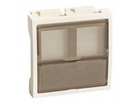 Schneider ETK45245E - ULTRA 2xRJ45 adapter, 2 modulos