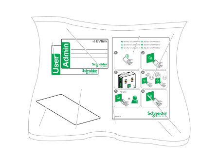 Schneider EVP1BNS - Evlink - RFID kártya 10 db/csomag