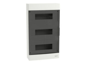 Schneider EZ9EUC312 - EASY9 EU Kiselosztó, 36 modul, PE+N sínnel, füstszínű ajtóval, falon kívüli