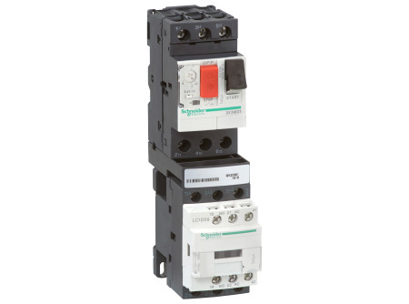 Schneider GV2DM114BD - Komplett motorindító, 1-es típusú koordináció, 6…10A
