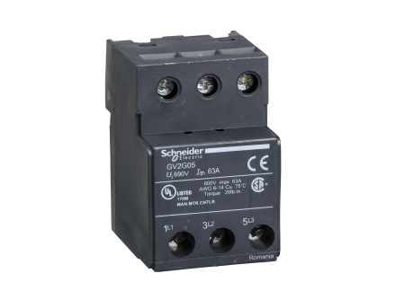 Schneider GV2G05 - Csatlakozó terminál GVG sínhez